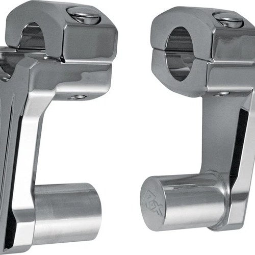 Rox Speed FX Pivoting Risers For 1" Handlebar 2" Chrome