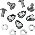 DS Motorcycle License Plate Acorn Nut/Bolt Set Chrome