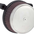 Arlen Ness Big Sucker Brushed Air Filter Kit Black #18-753 Harley Davidson