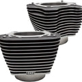 S&S 4.25" Big Bore Cylinders Black With Highlighted Fins #910-0682A
