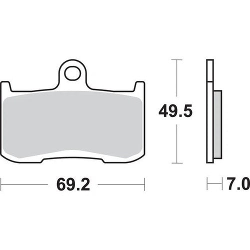 Sbs DC Dual Carbon Race Brake Pads Kawasaki/Triumph Z1000/Daytona/Ninja ZX-9R
