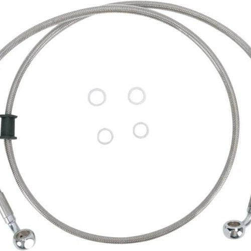 DS Braided Brake Line Kit Non-ABS Front Harley Fxdwg Dyna Wide Glide 10-16