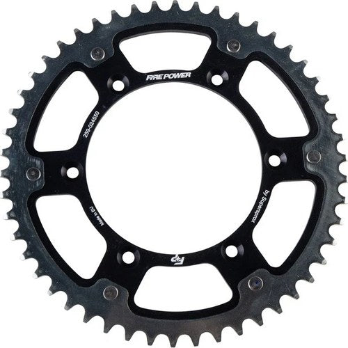 Fire Power 520 Hybrid Rear Sprocket 50T Black #FPH-245-50-BLK for Yamaha