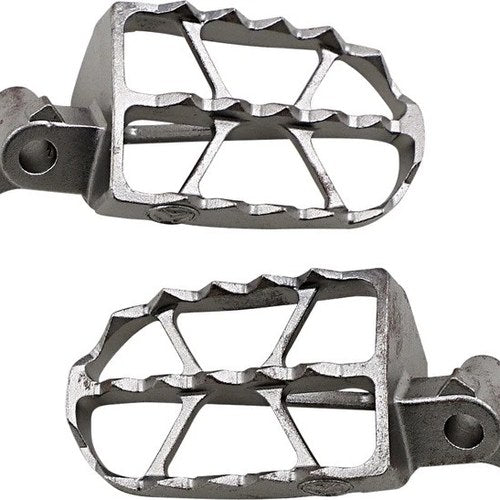 Moose ND Series Offset Footpegs 1/2" Offset Silver fits Yamaha WR/YZ