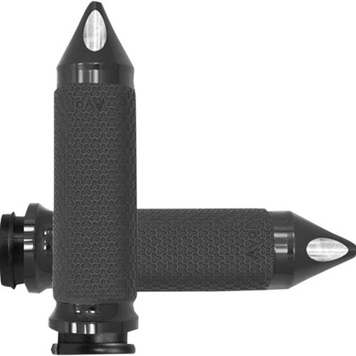Avon Spike Memory Foam Grips for Throttle By Wire Medium Black #MF-63A-AN-FL-SP