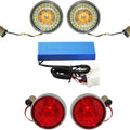 Custom Dynamics ProBEAM Bullet Bezel Turn Signal Inserts Chrome #PB-HD-BB-C