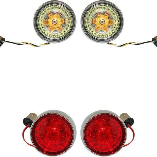 Custom Dynamics ProBEAM Bullet Bezel Turn Signal Inserts Chrome #PB-BCM-BB-C