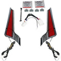 Custom Dynamics Fascia LED Light Panels Chrome/Red Harley Davidson Street Glide