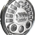 Custom Dynamics 7" ProBEAM LED Adaptive Pedestal Mount Headlamp Chrome