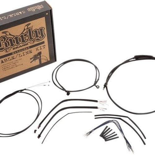 Burly Cable/Brake Line Kit for 14" Bars Black B30-1107 Harley Davidson Sportster