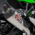 Yoshimura AT2 Street Series Slip-On Muffler SS/CF for Kawasaki Ninja ZX-4RR