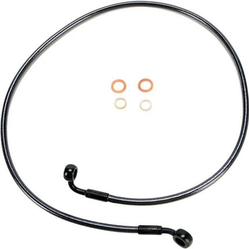 Magnum Black Pearl E-Z Align Front Brake Line 46" #46146SW Harley Davidson