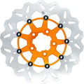 GBrakes Floating Wave Brake Rotor 11.8" Rear Orange #GBDU027 Harley Davidson