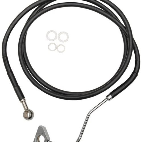 DS Extended Front Upper Brake Line Kit Black ABS Only +8" Oversize #1048010