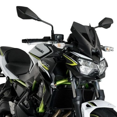 Puig New Generation Sport Windshield Dark Smoke 3864F for Kawasaki