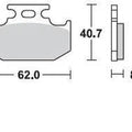 Braking SM1 Brake Pads #722SM1 for Kawasaki/Suzuki/Yamaha