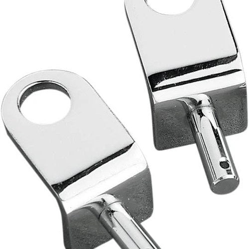 Drag Specialties Solo Seat Spring Mounting Brackets for Big Twins Chrome