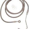 DS Extended Front Upper Brake Line Kit Stainless ABS Only +8" Oversize #1048004