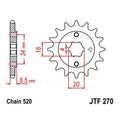 JT Front Sprocket 520 14T #JTF270.14 fits Honda Rebel 250/CB250