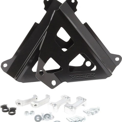 Works Connection Radiator Braces Black fits Yamaha YZ450F/WR450F/YZ250F/YZ450FX