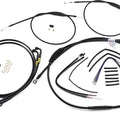 Burly Handlebar Cable/Line Kit for 12" Hangers w/o ABS Black #B30-1202