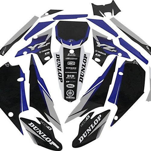 Dcor Complete Graphics Kit Cor 9 Black for Yamaha YZ450F/YZ250F 4-Stroke