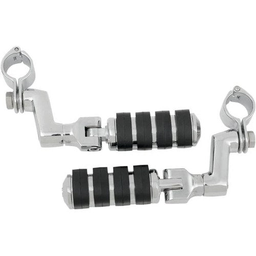 Kuryakyn Offset Iso Highway Footpegs w/Magnum Quick Clamp Front 1.25" Large