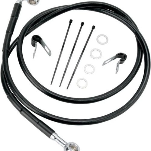 DS Vinyl Brake Line Kit Front +2" Harley Davidson Softail/Dyna #143673