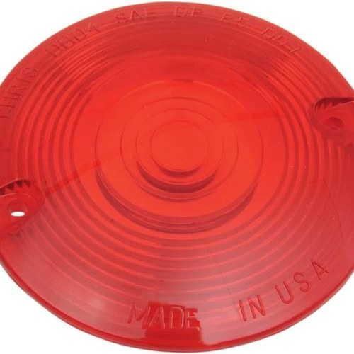 Chris Products Turn Signal Replacement Lens Flat Red #DHD4R Harley Davidson