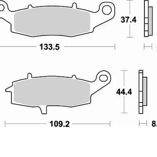 Braking SM1 Brake Pads #787SM1 fits Suzuki/Kawasaki