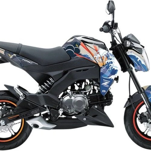 Dcor Pro Series Graphics Kit Wave Multi for Kawasaki Z125 Pro 2018-2023
