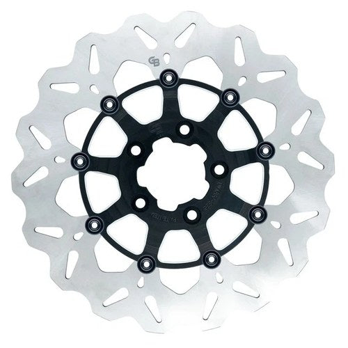 GBrakes Floating Wave Brake Rotor 11.5" Rear CC Black/Silver #GBDU013