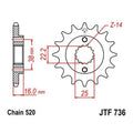 JT Front Sprocket 520 15T #JTF736.15 Ducati