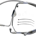 DS Braided Brake Line Kit Non-ABS Front +4" Harley Davidson #143680