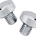 DS Chrome Knurled Bolt Kit for Softail Seats Harley Davidson #139597