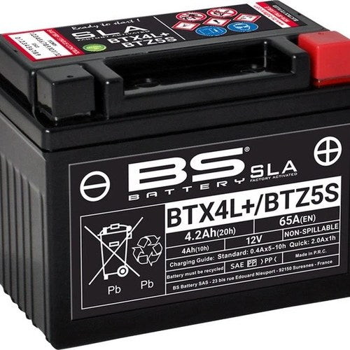 BS Battery Sla Factory Activated Agm Maintenance Free Battery BTX4L Sla #300669