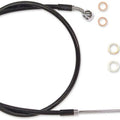 Magnum Alternate Length XR ABS Front Upper Brake Line 38" Blk/Chr #SBC1410-38