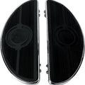 DS Half-Moon Driver Floorboards With Solid Inserts Chrome Harley Davidson 143392