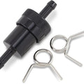 Emgo Fuel Filter 5/16" Aluminum Black Universal