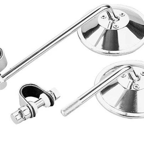 BikeMaster Universal Clamp-On Mirror 8in. Stem