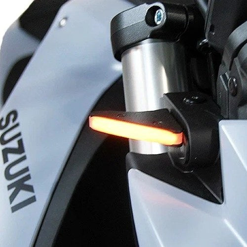 New Rage Cycle LED Front Turn Signals Amber #GSX8R-FB for Suzuki GSX-8R 2024