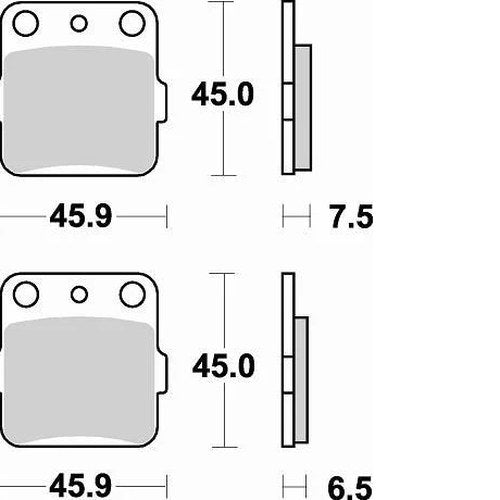 Braking SM1 Brake Pads #686SM1 for Kawasaki/Honda/Yamaha/Husqvarna/Suzuki