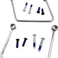 Drag Specialties Saddlebag Support Brackets Chrome Harley Davidson Softail