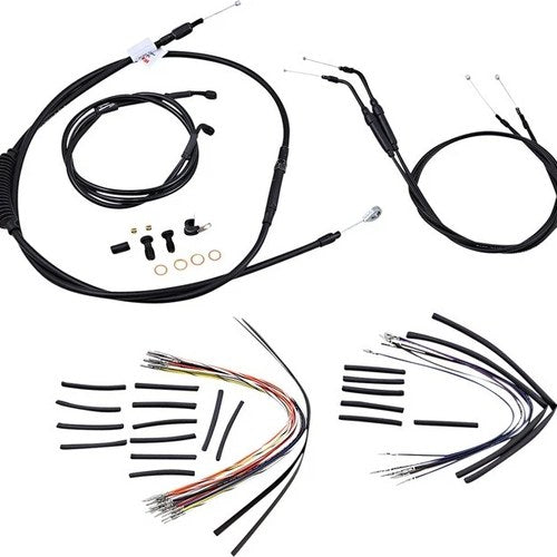 Burly Cable/Brake Line Kit for 14" Gorilla Bars Harley Fxdwgi Dyna Wide Glide 06