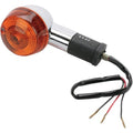 K&S DOT Turn Signal Front Left Chrome Amber for Kawasaki Vulcan 500 1990-1996