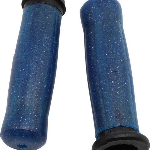 Avon Grips Old School Rubber Grips Sparkle Blue #OLD-69-SBLUE-FL Harley Davidson