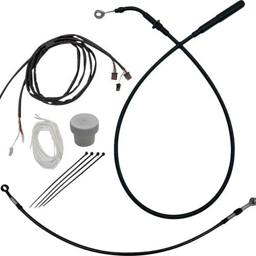 Fat Baggers EZ Install Cable/Line Kit for 12" Ape Bars Black #119012-B