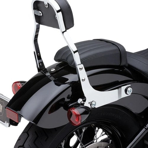 Cobra Detachable Mini Passenger Backrest Chrome #602-2030 Harley Davidson