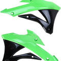 Acerbis Radiator Shrouds Green/Black fits Kawasaki KX85/KX100 2014-2021