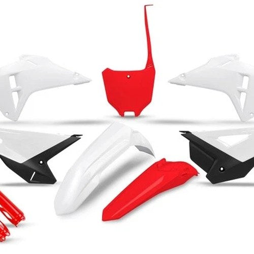UFO Complete Plastics Kit 25 Special White/Red/Black for Honda Crf 250/CRF 450